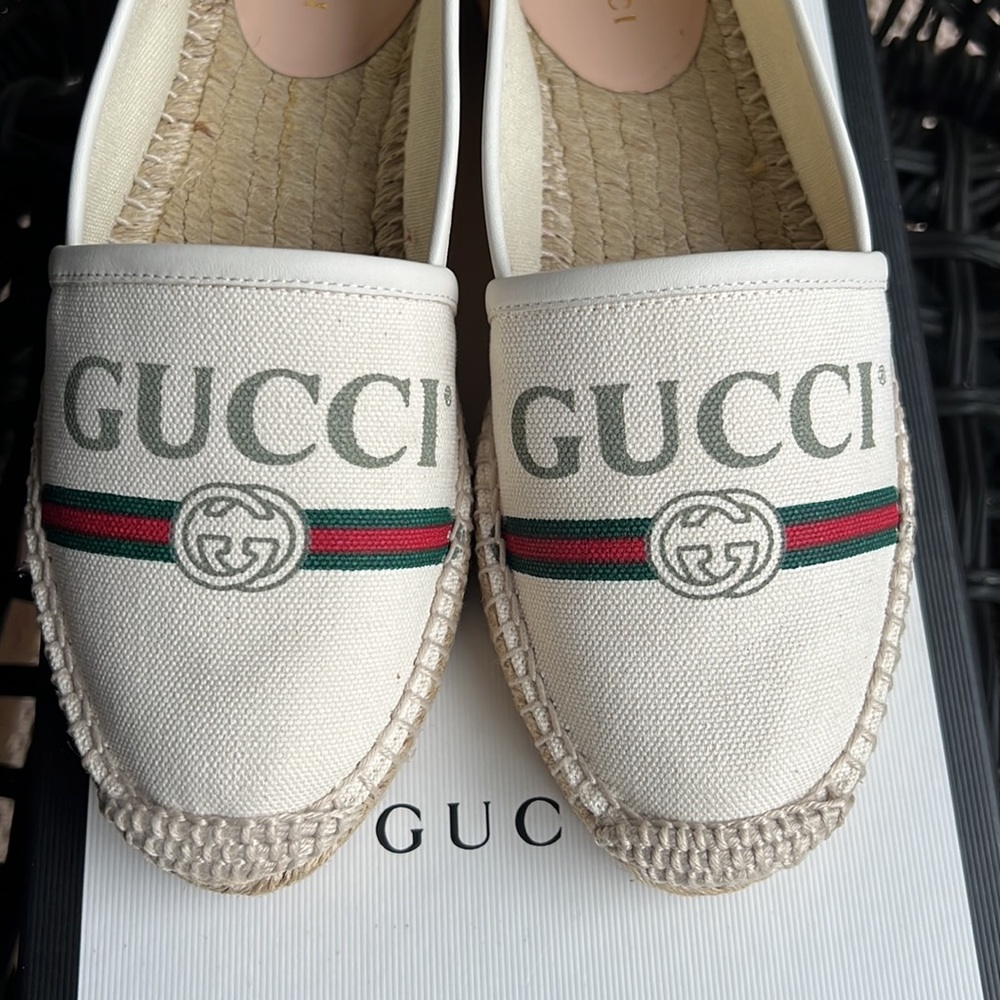 AUTHENTIC GUCCI ESPADRILLES 36.5 - Picture 2 of 5